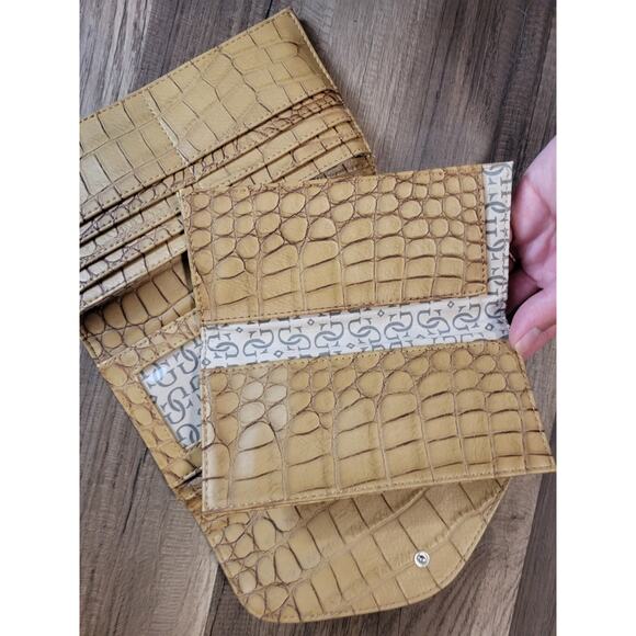 GUESS Vintage Y2K Bling Snake Skin Big Wallet - Picture 5 of 8